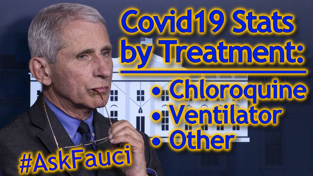 Dr Anthony Fauci should man-splain how people die of Covid-19 compared to the treatment given Why does Fake News avoid asking Dr. Anthony Fauci relevant question