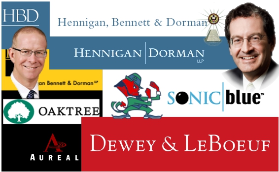 Bruce Bennett's bankruptcy team brings Stigma to Dewey & LeBoeuf Dewey & LeBoeuf swallows demon seed cast off by Hennigan Dorman