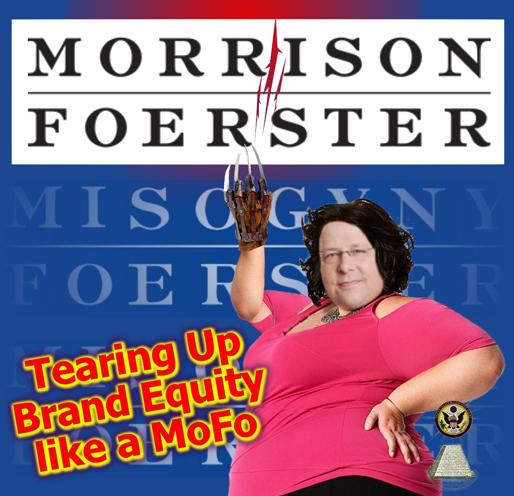 Larren Nashelsky is tearing up the Brand Equity of Morrison Foerster like a MoFo Is it his latent wild side getting in front of his BigLaw Management responsibilities - or perhaps a MoFo DemiseWish from Hell