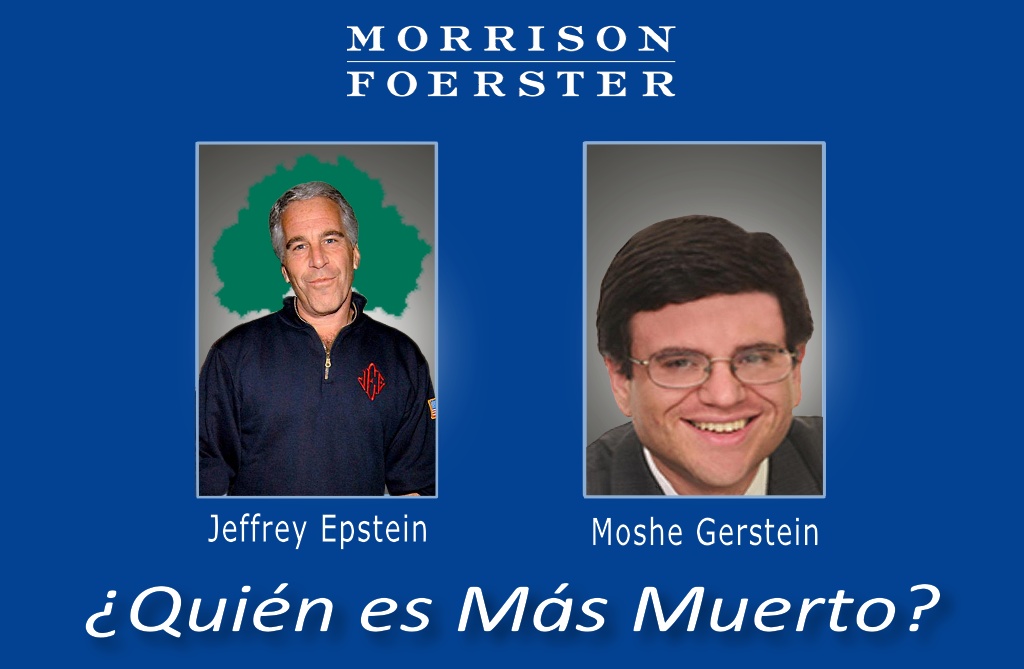 Who is reall dead - Jeffrey Epstein or Moshe Gerstein