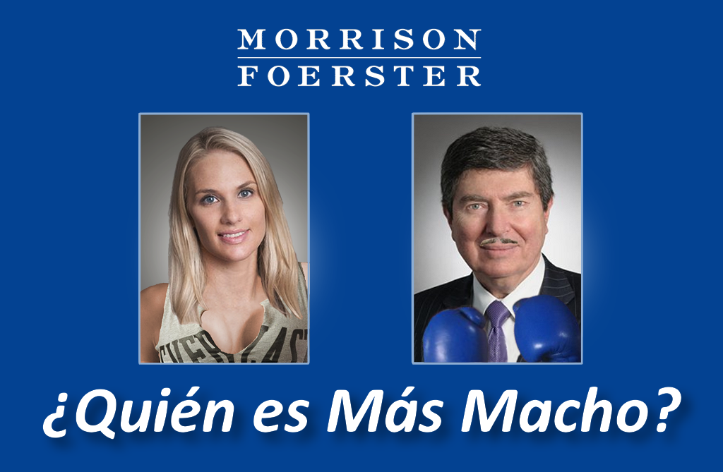 Who is more Macho at Morrison Foerster - Jennifer Marines & or #James Peck #JenniferMarines & #JamesPeck are two tough MoFo but who is toughest