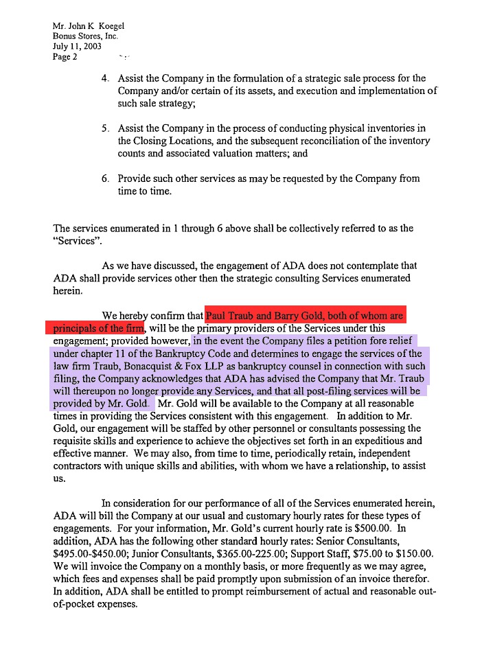 Paul Traub associated with persons engaged in criminal conduct Marc Dreier and Goldman Sachs spanning eToys fraud upon the court